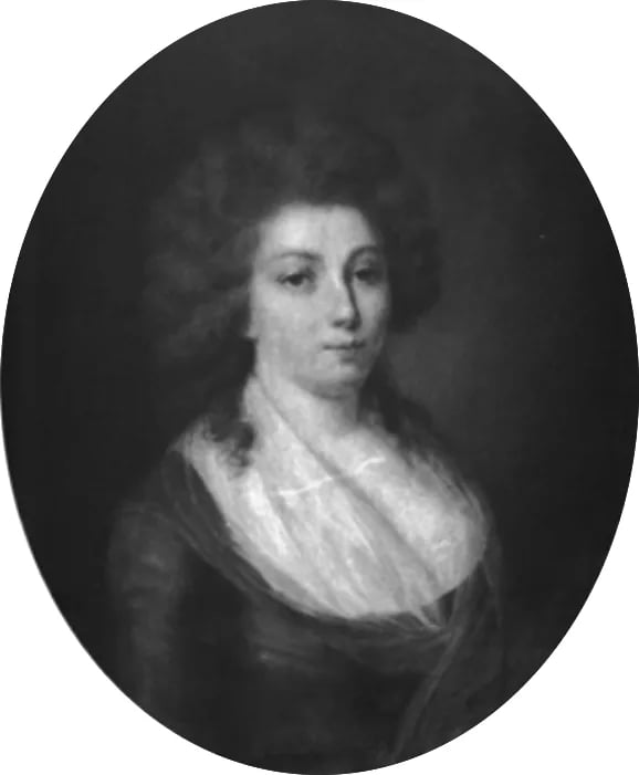 Porträt von Aline Thérèse Le Peletier de Rosanbo (1771–1794) – Gedenkseite