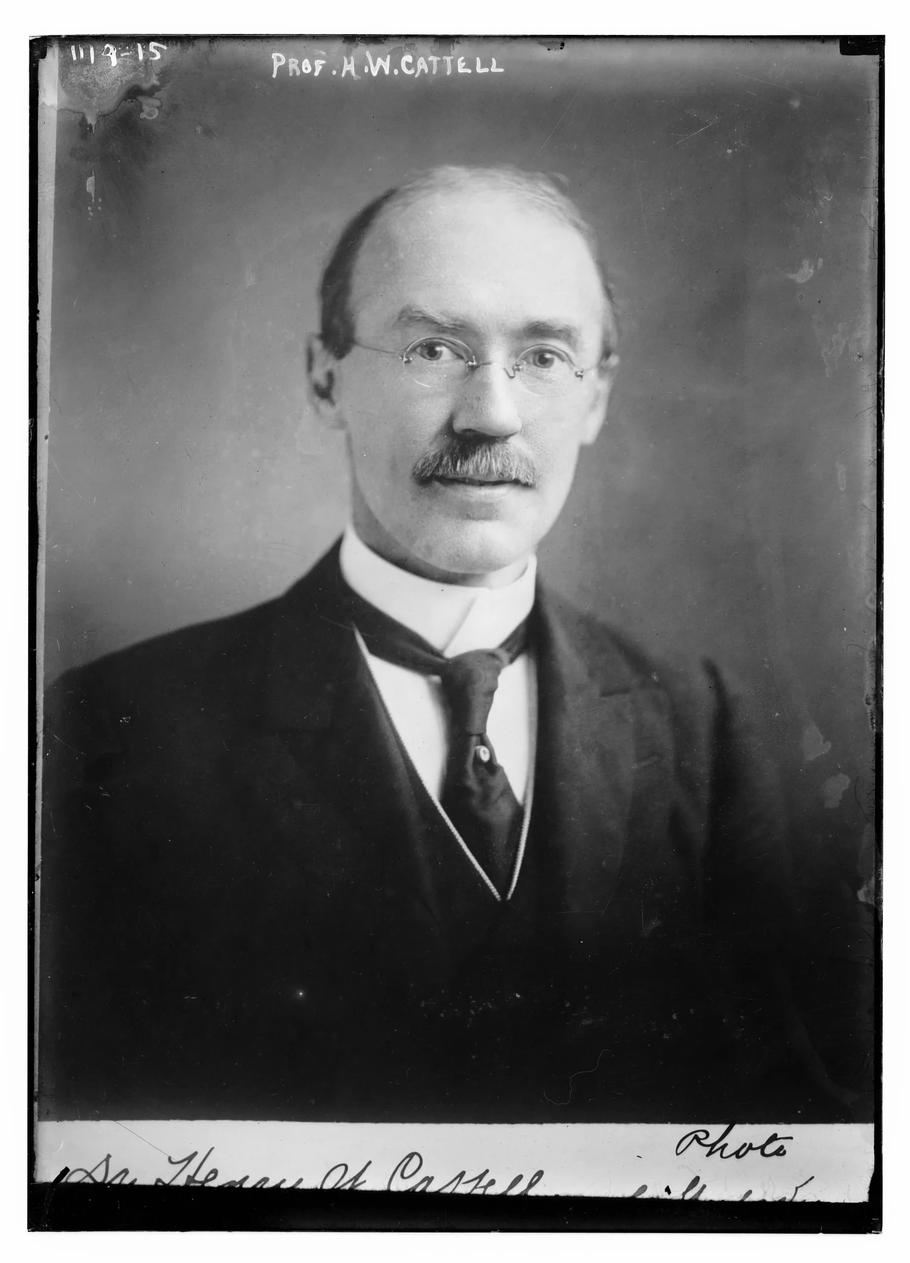 Porträt von Henry Ware Cattell (1862–1936) – Gedenkseite