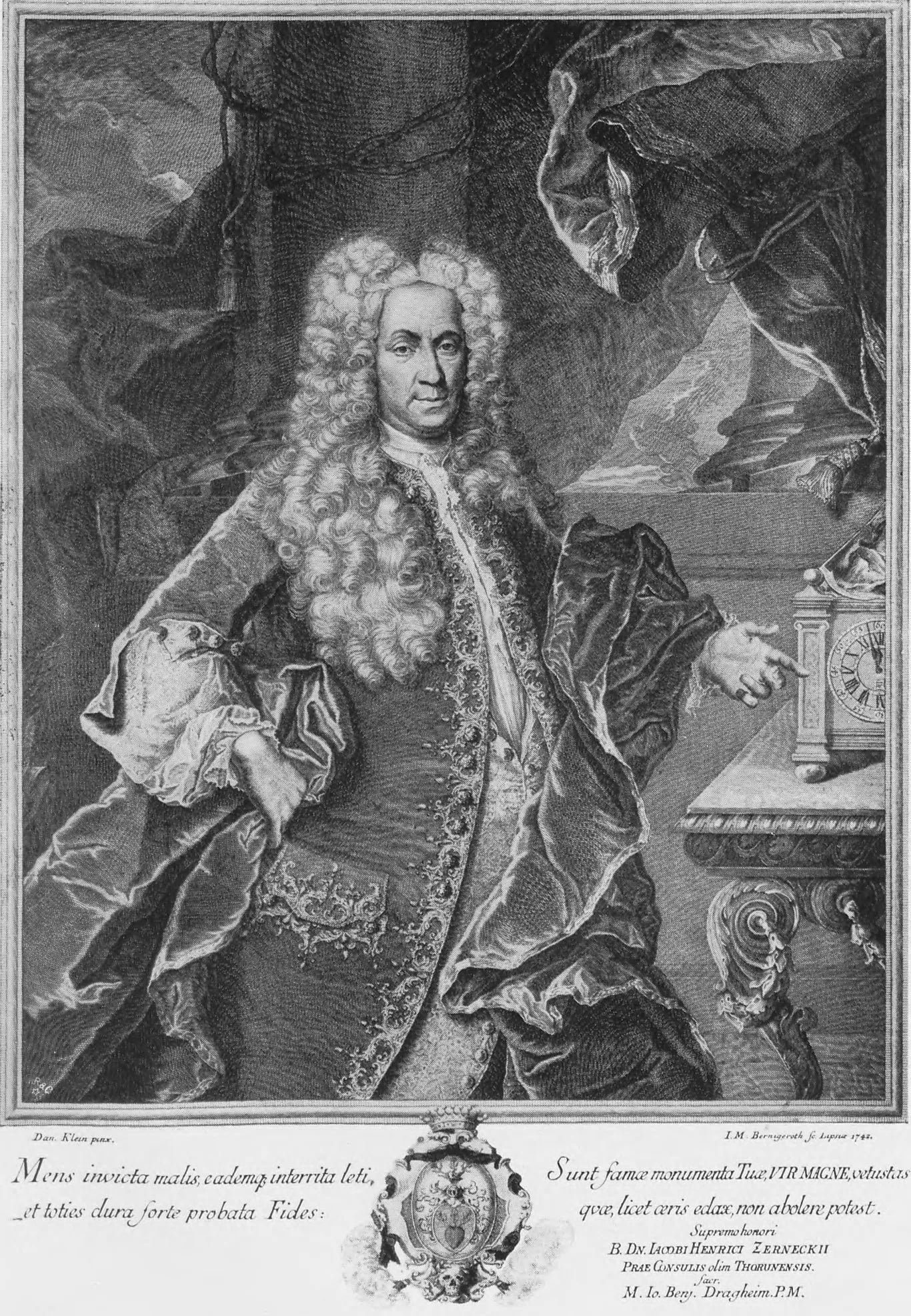 Portrait of Jakob Heinrich Zernecke (1672–1741) – memorial page