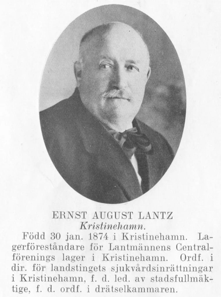 Portrait of Ernst August Lantz (1874–1944) – memorial page