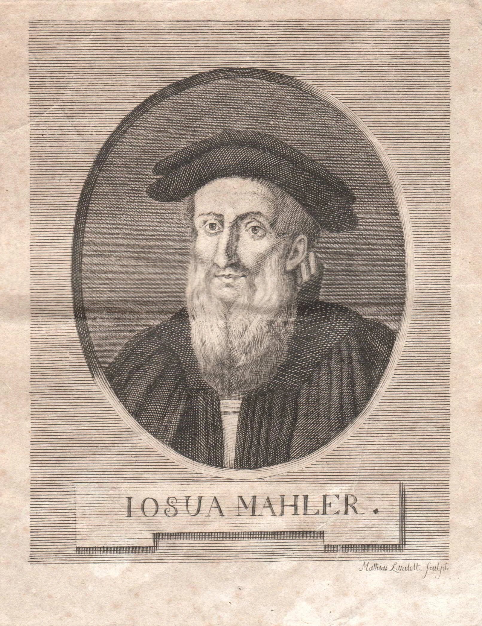 Porträt von Josua Maaler (1529–1599) – Gedenkseite