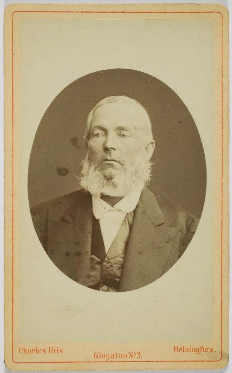 Porträt von Gustaf Reinhold Blomqvist (1813–1876) – Gedenkseite