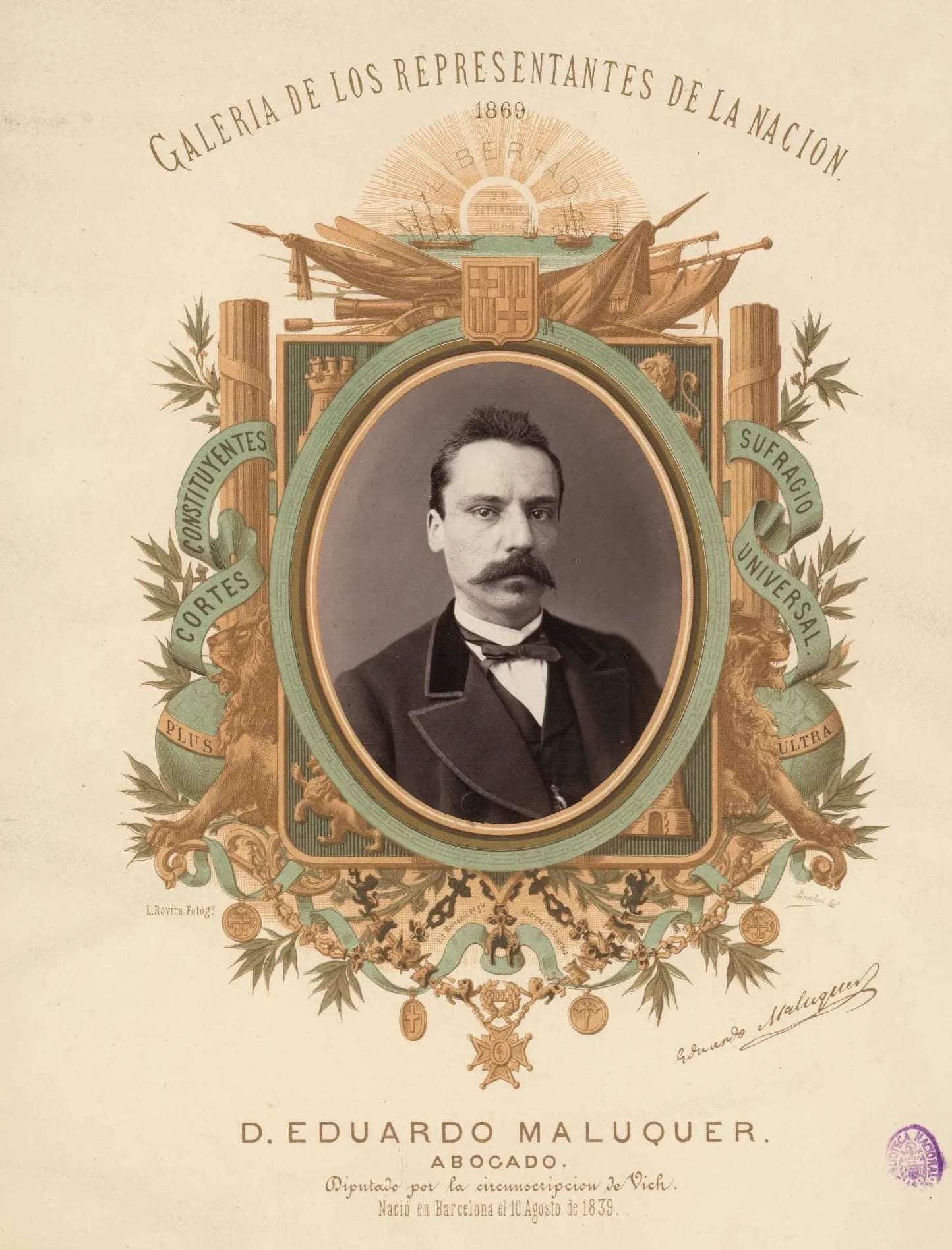 Portrait of Eduard Maluquer i Tirrell (1839–1915) – memorial page