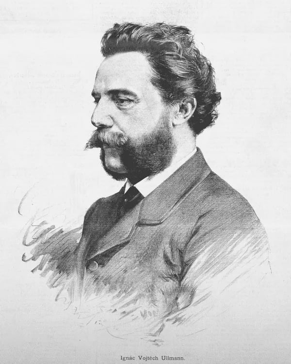 Porträt von Vojtěch Ignác Ullmann (1822–1897) – Gedenkseite