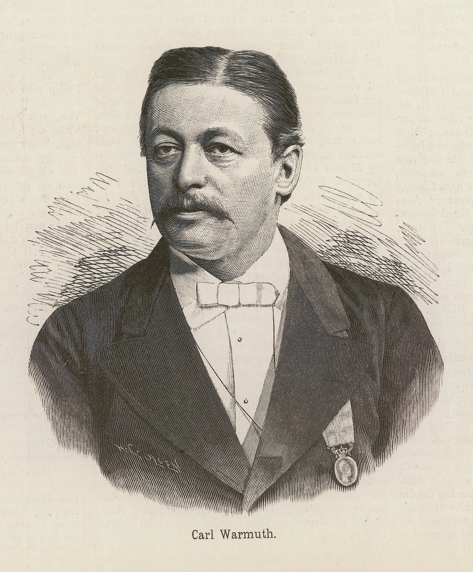 Porträt von Carl Warmuth (1844–1895) – Gedenkseite