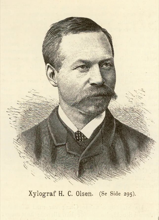Portrait of Hans Christian Olsen (1845–1909) – memorial page