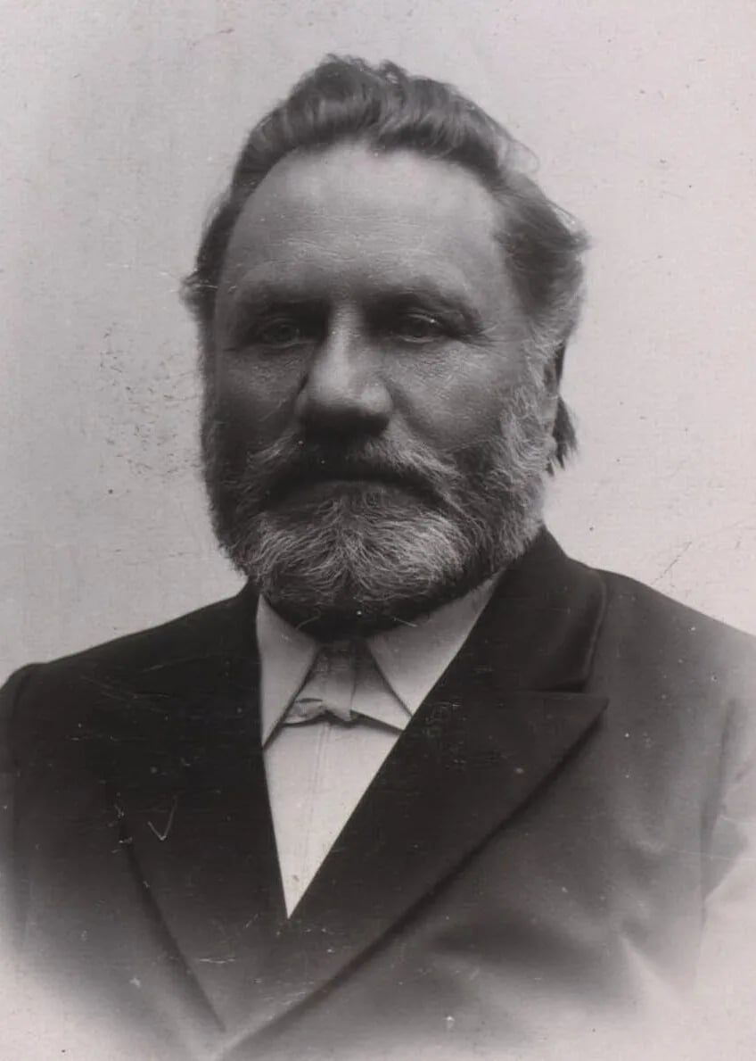 Porträt von Jens Christian Evensen (1840–1904) – Gedenkseite