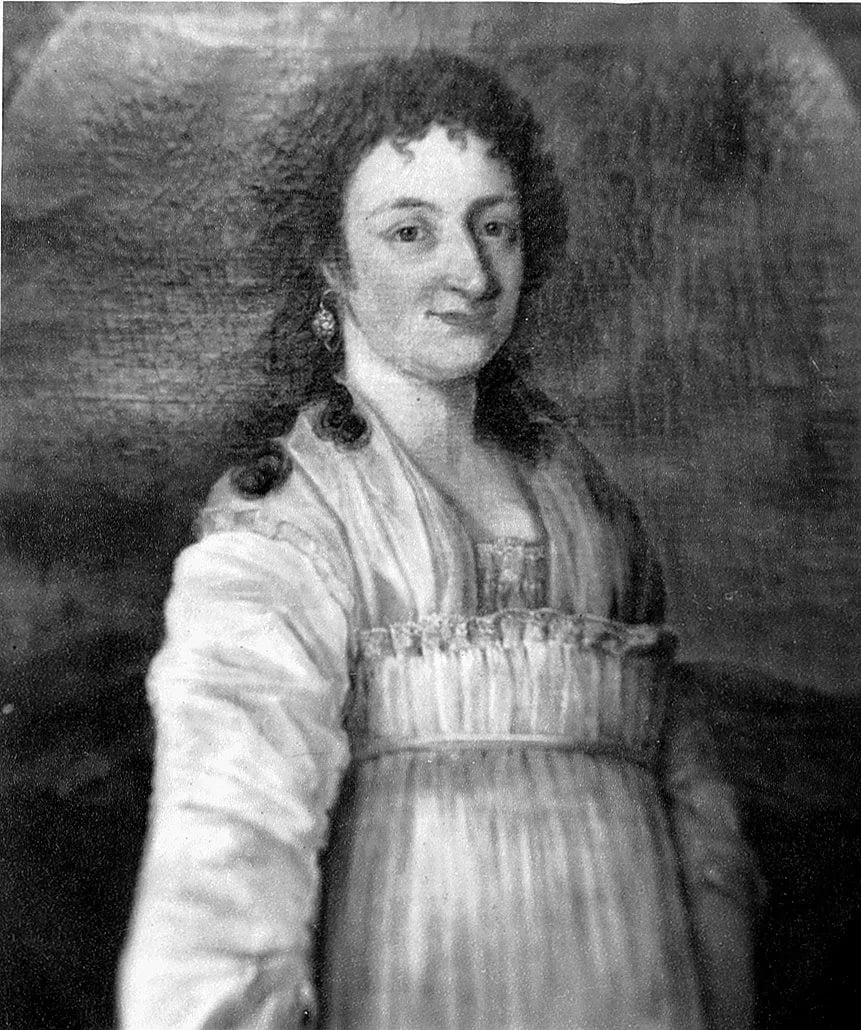Porträt von Countess Christine Marie Lewenhaupt (1790–1845) – Gedenkseite