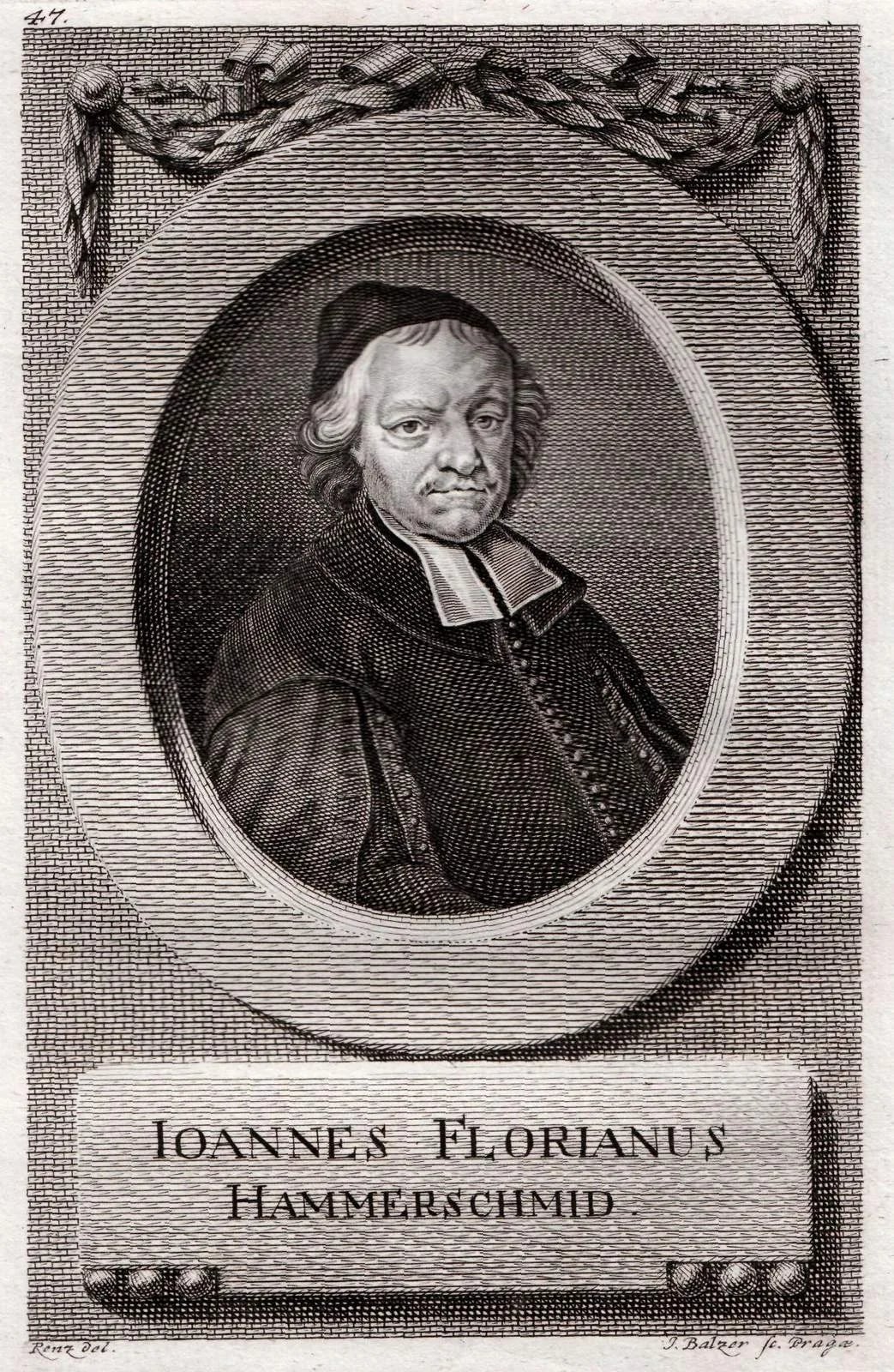 Porträt von Jan Florián Hammerschmidt (1652–1735) – Gedenkseite