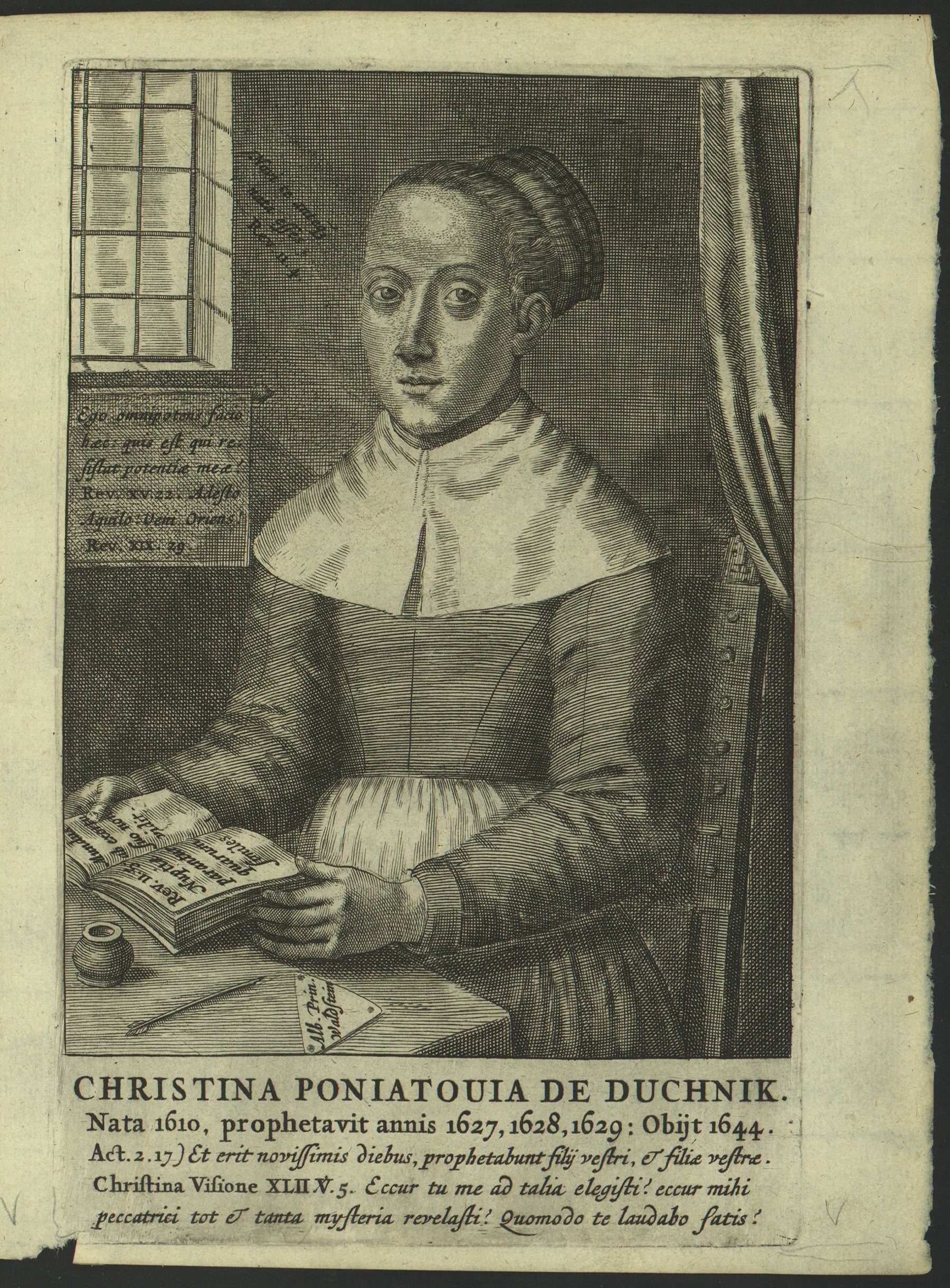 Portrait of Christine Poniatovska (1610–1644) – memorial page