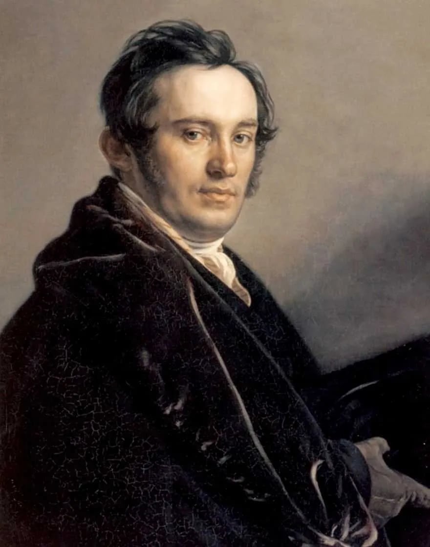 Porträt von Wassili Iwanowitsch Grigorowitsch (1786–1865) – Gedenkseite