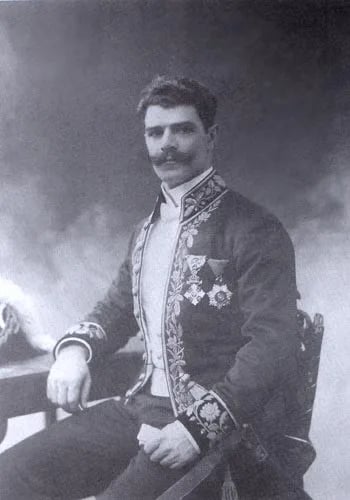 Porträt von Nedyalko Kolushev (1870–1925) – Gedenkseite