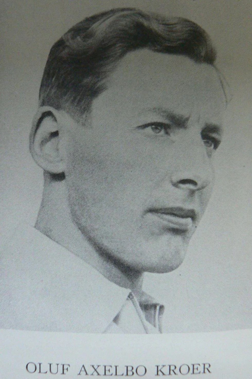 Portrait of Oluf Kroer (1916–1943) – memorial page