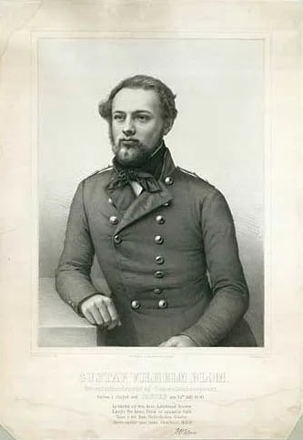 Porträt von Vilhelm Blom (1826–1850) – Gedenkseite