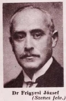 Portrait of József Frigyesi (1875–1967) – memorial page