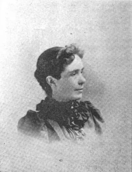 Porträt von Anna Myrtle Saunders (1854–1943) – Gedenkseite