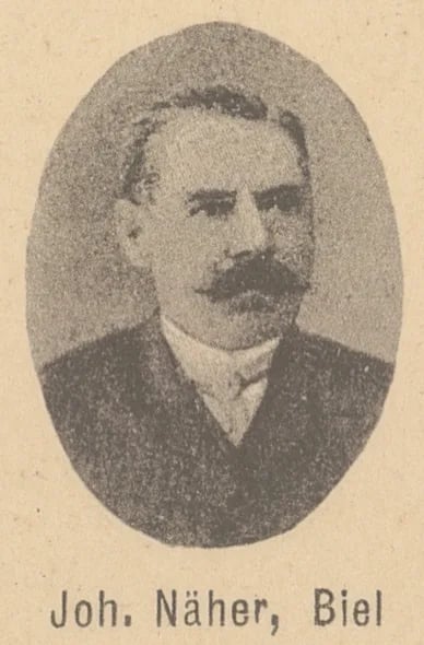 Porträt von Johann Näher (1854–1936) – Gedenkseite