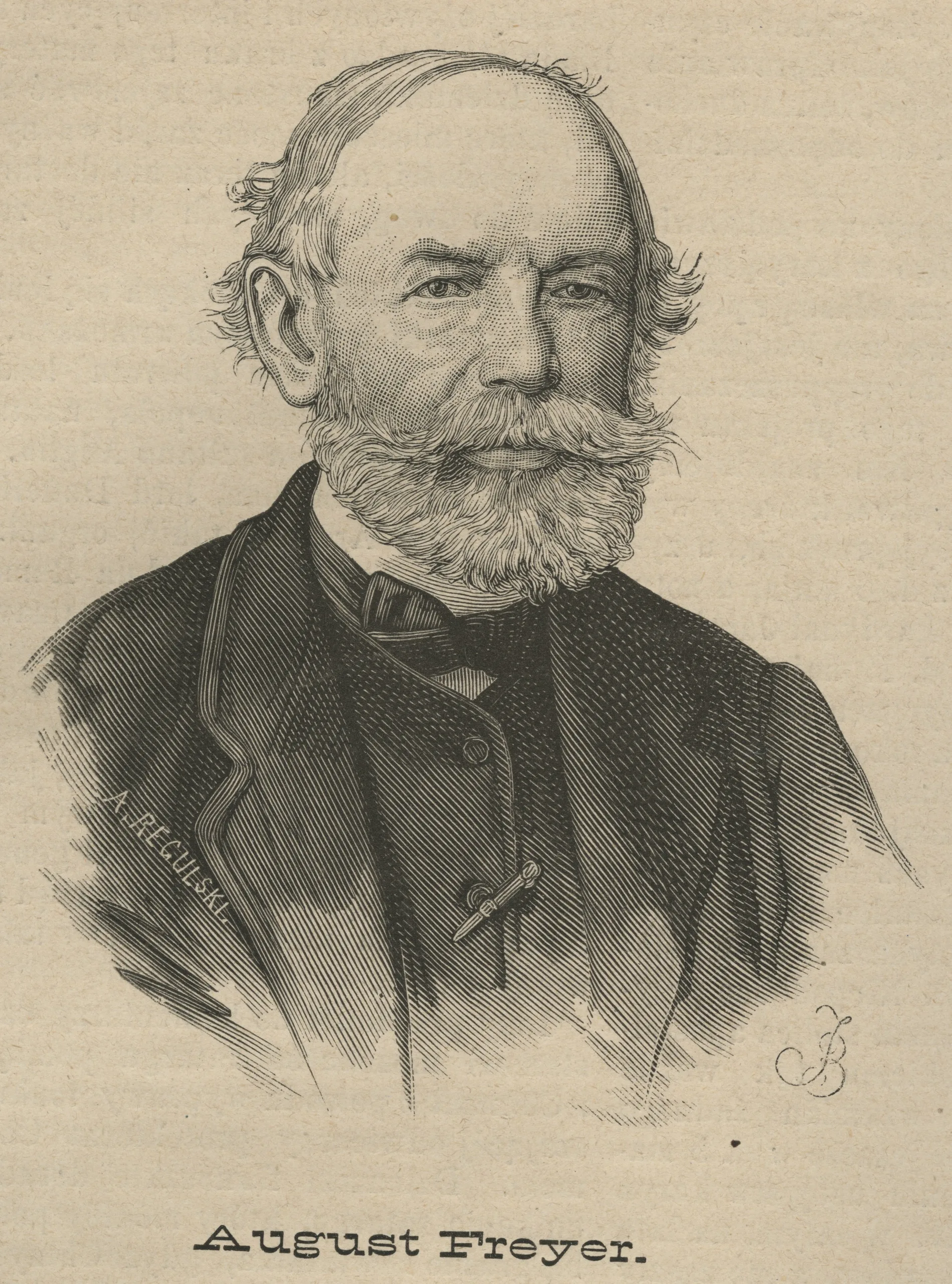 Porträt von Karl August Freyer (1801–1883) – Gedenkseite