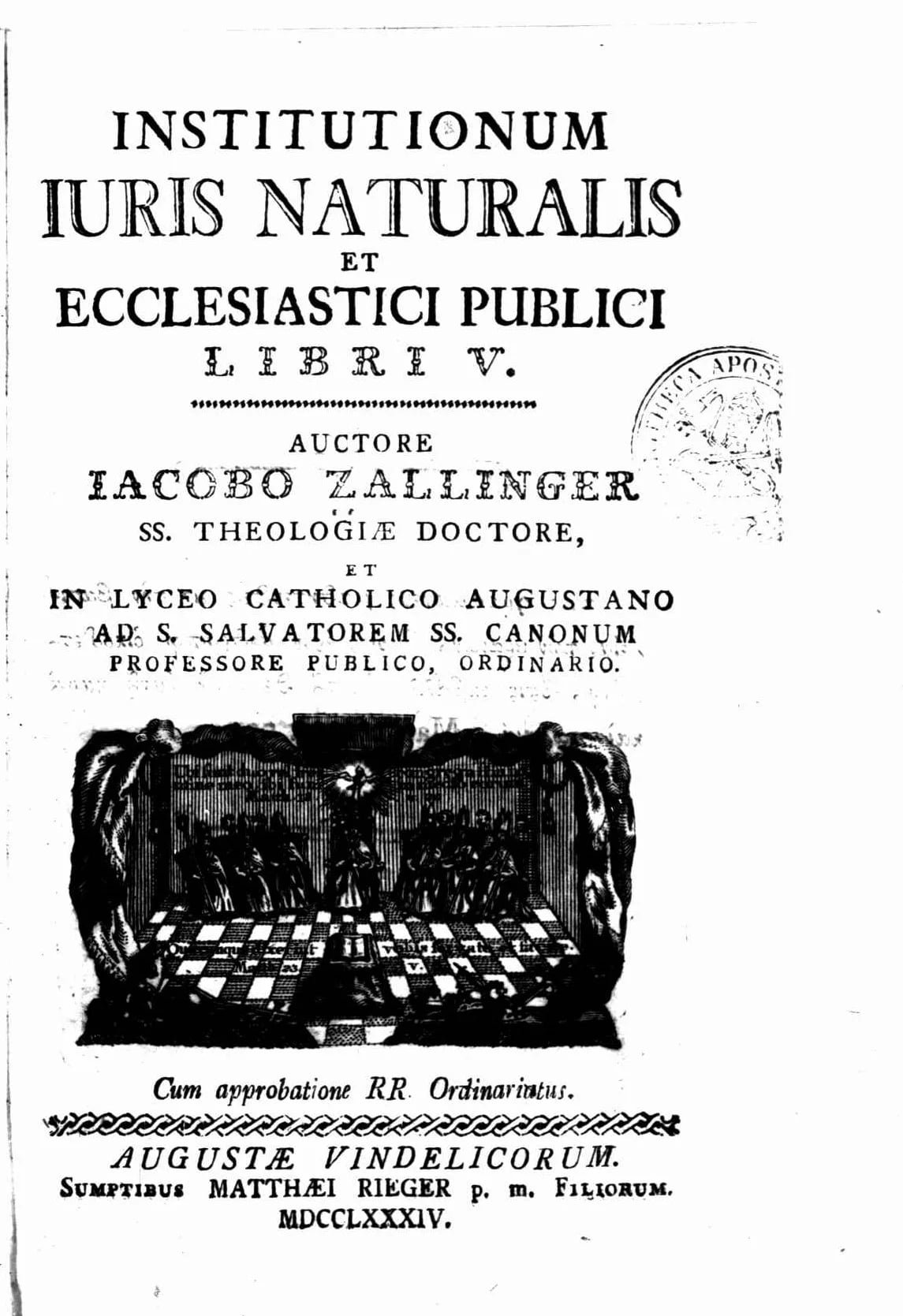 Porträt von Jakob Anton zu Thurm von Zallinger (1735–1813) – Gedenkseite
