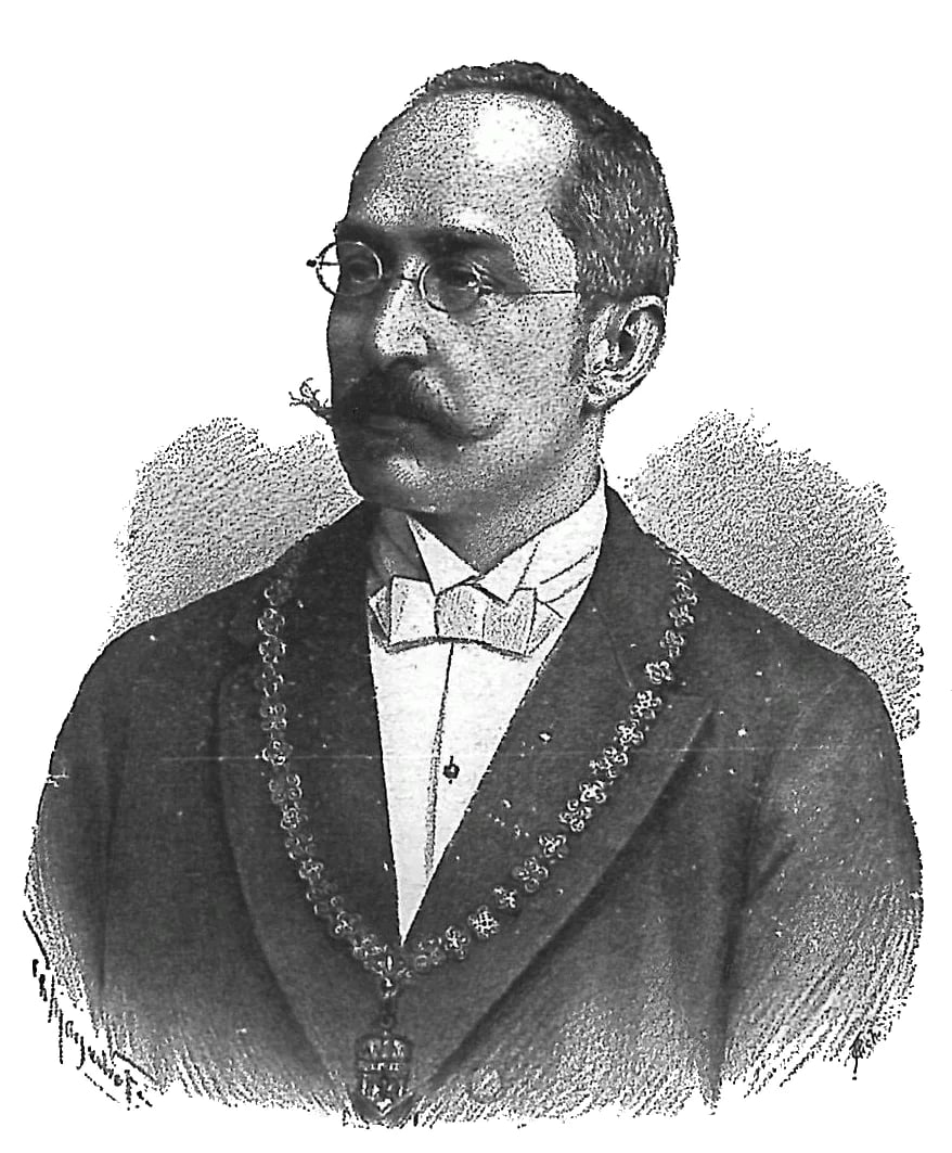 Porträt von Josip Pliverić (1847–1907) – Gedenkseite