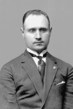 Porträt von Adam Biĺdziukievič (1895–1952) – Gedenkseite