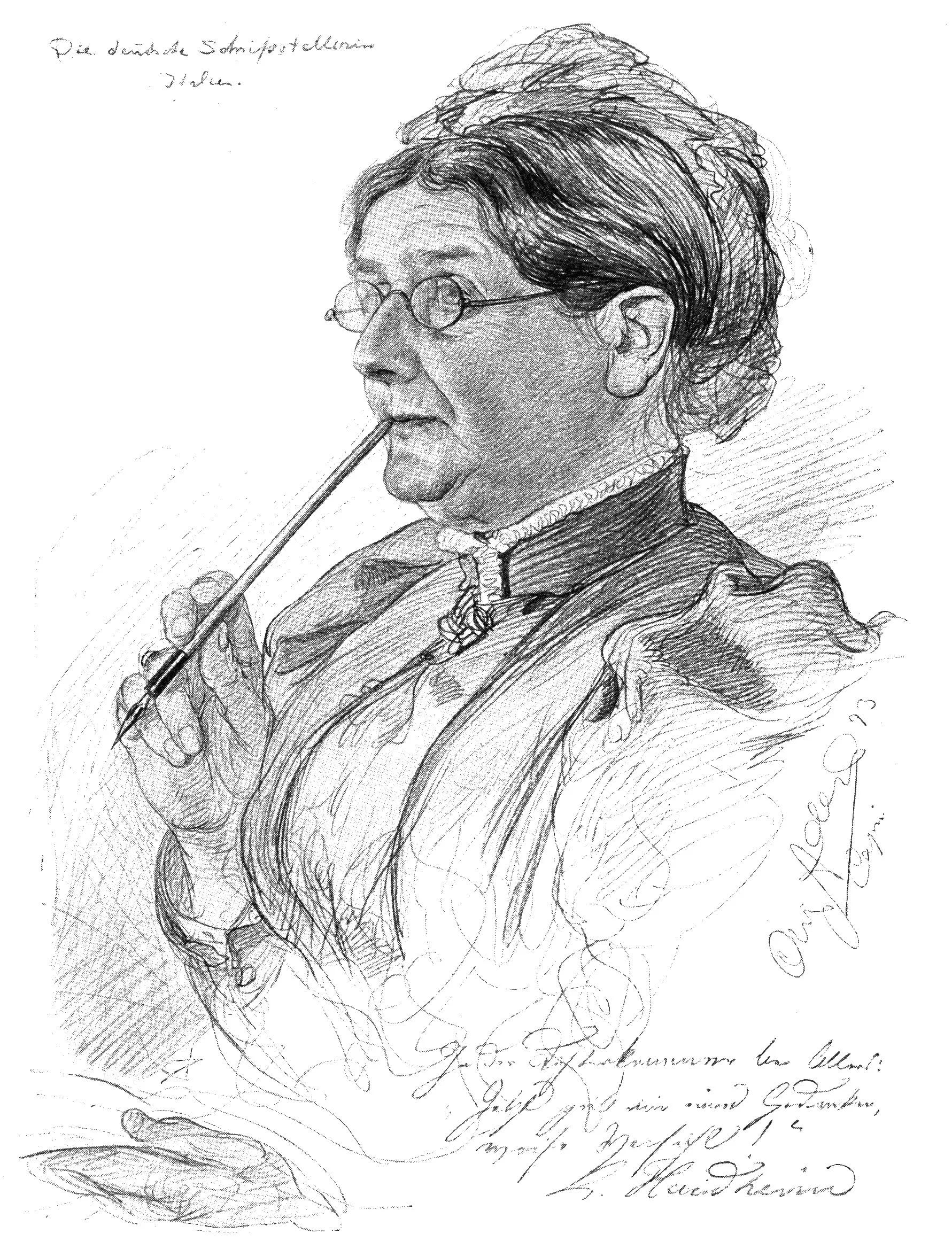 Porträt von Luise Ahlborn (1834–1921) – Gedenkseite
