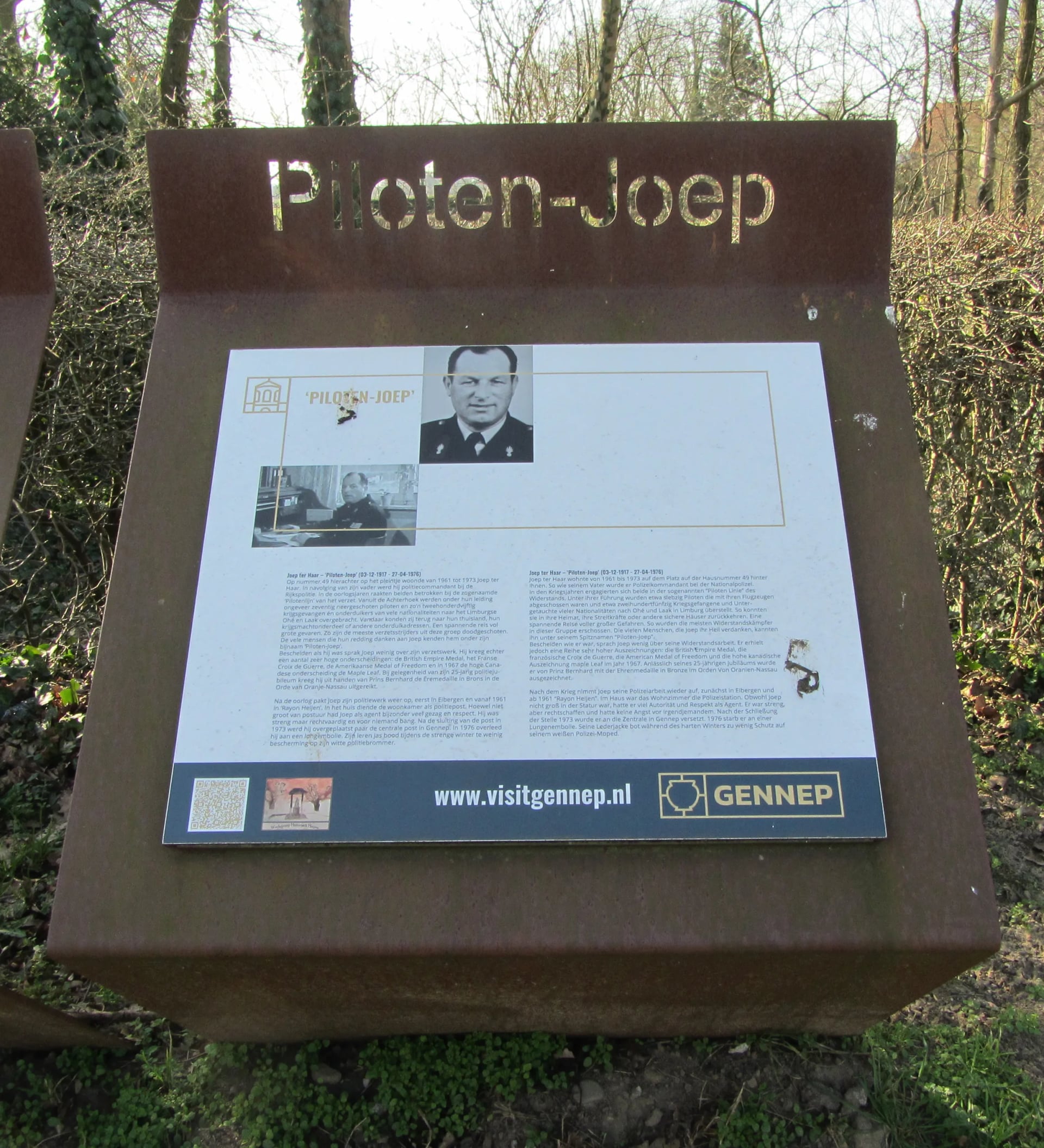 Porträt von Joep ter Haar (1917–1976) – Gedenkseite