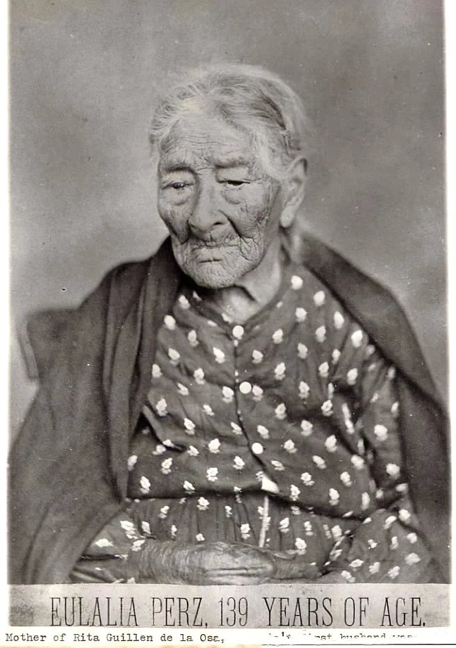 Porträt von Eulalia Pérez de Guillén Mariné (1766–1878) – Gedenkseite