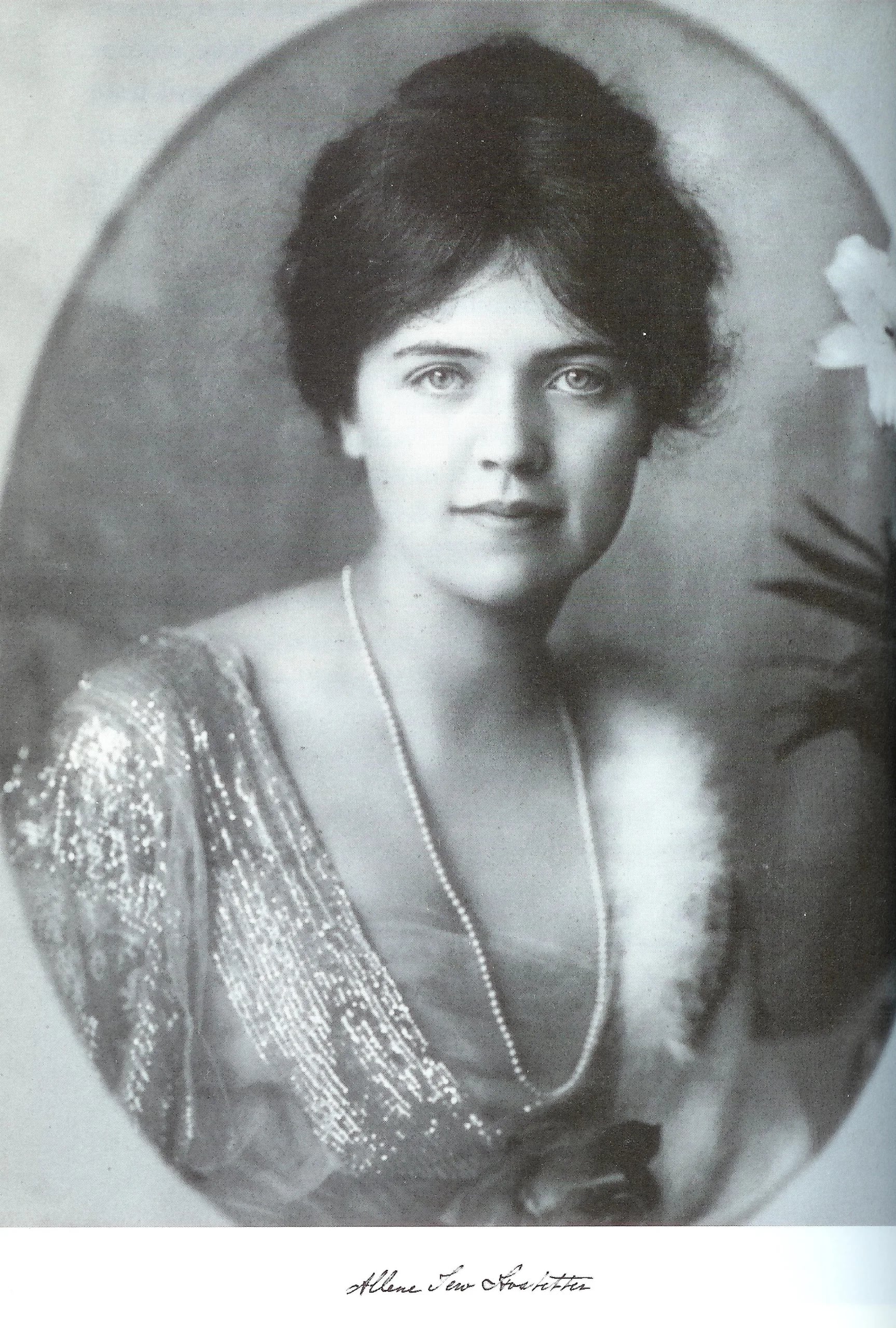 Portrait of Allene Tew (1872–1955) – memorial page