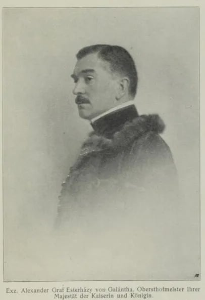 Portrait of Alexander Graf Esterházy von Galántha (1868–1925) – memorial page
