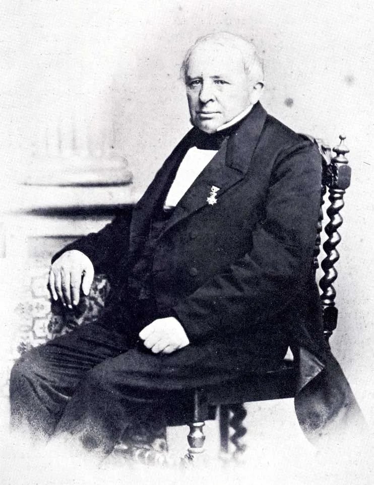 Porträt von Jan Arend Godert de Vos van Steenwijk (1799–1872) – Gedenkseite
