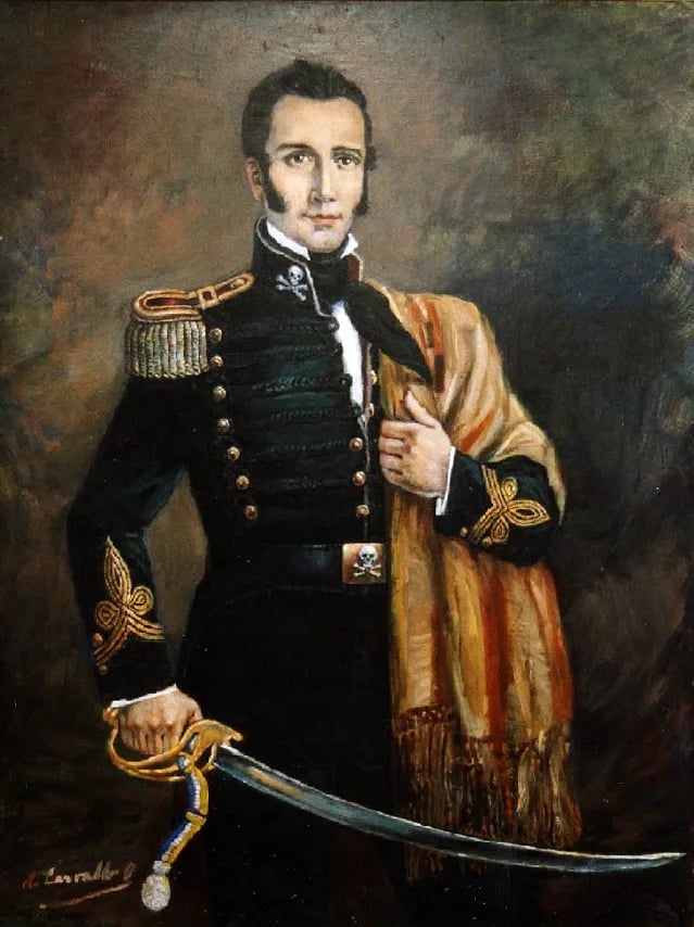Porträt von Manuel Rodríguez (1785–1818) – Gedenkseite