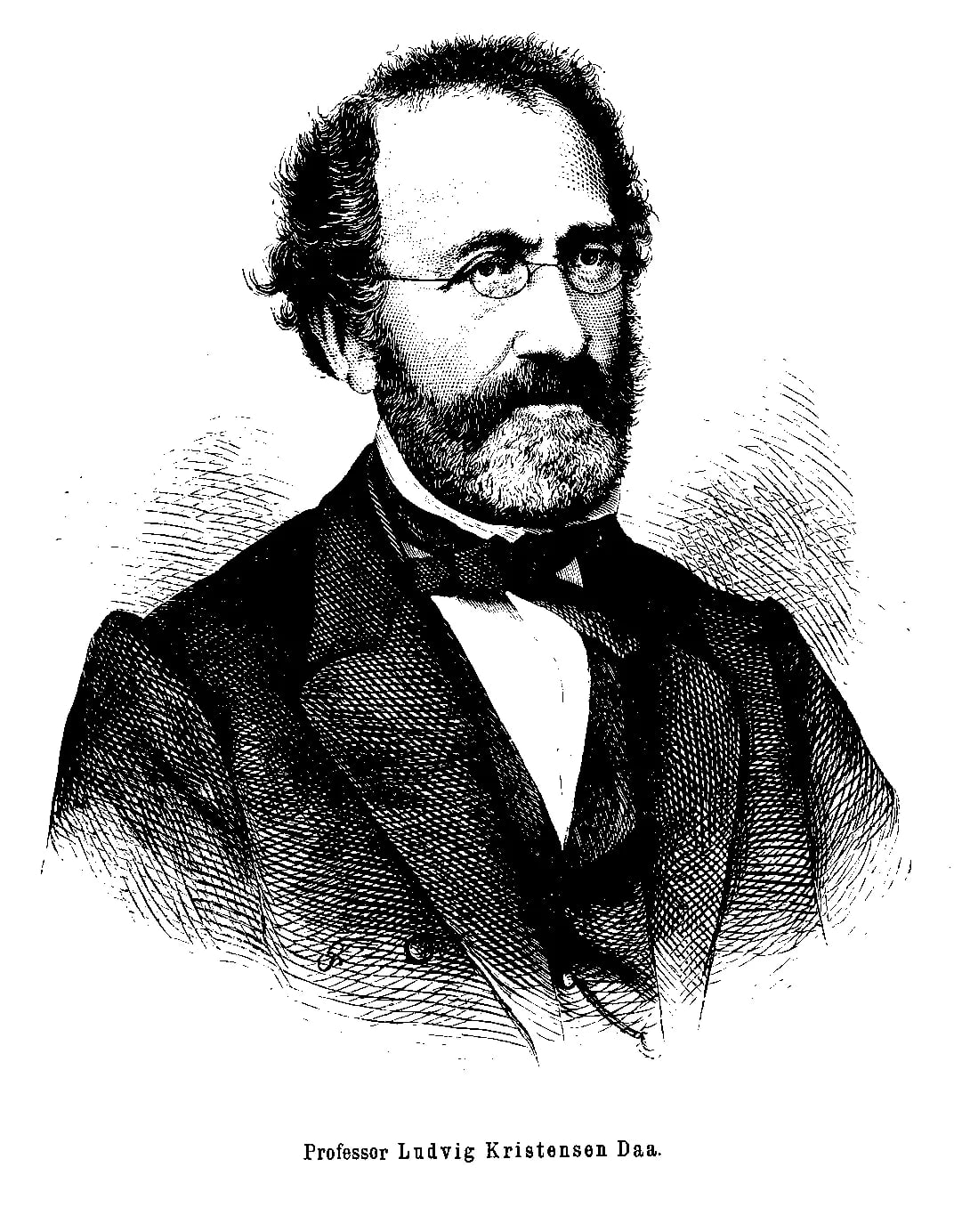 Porträt von Ludvig Kristensen Daa (1809–1877) – Gedenkseite