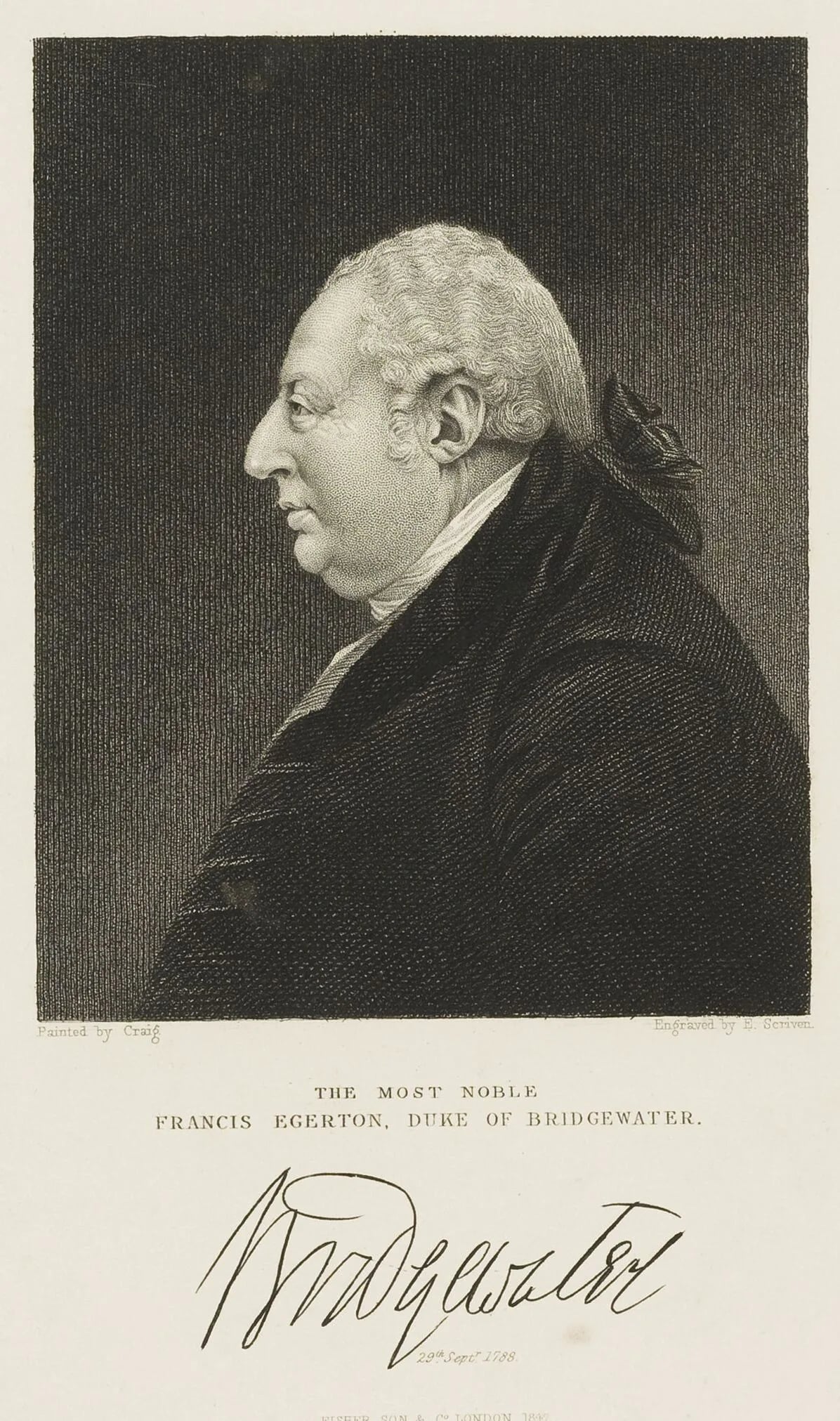 Portrait of Francis Egerton, 3. Duke of Bridgewater (1736–1803) – memorial page