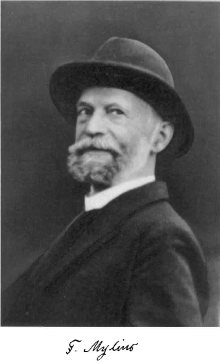 Portrait of Franz Mylius (1854–1931) – memorial page