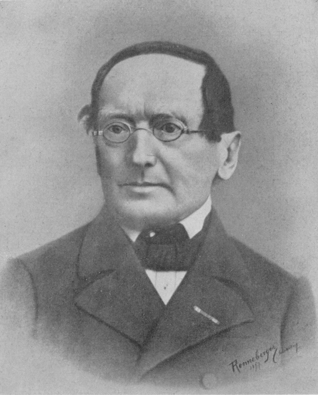 Porträt von Friedrich Gustav Weidauer (1810–1897) – Gedenkseite