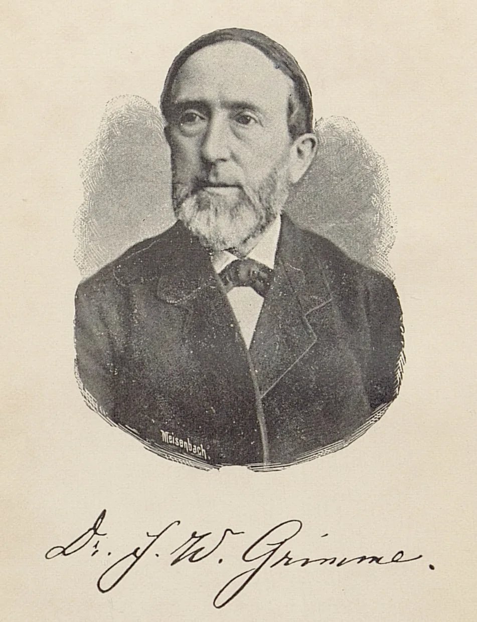 Portrait of Friedrich Wilhelm Grimme (1827–1887) – memorial page