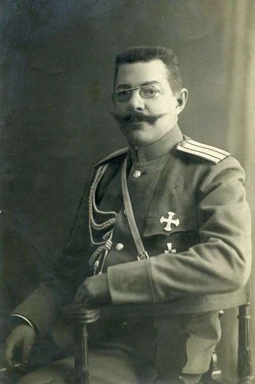 Porträt von Alexander Fjodorowitsch Dawydow (1871–1914) – Gedenkseite