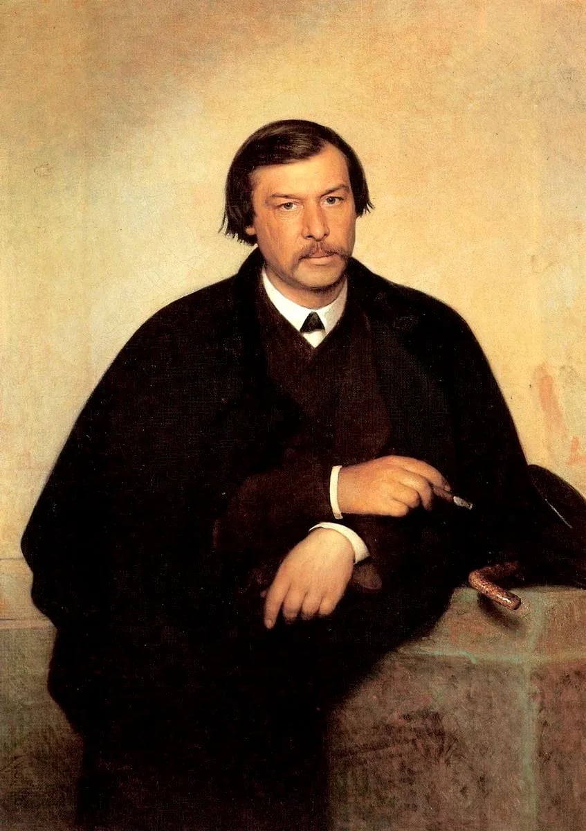 Porträt von Mikhail Borisovich Tulinov (1823–1889) – Gedenkseite