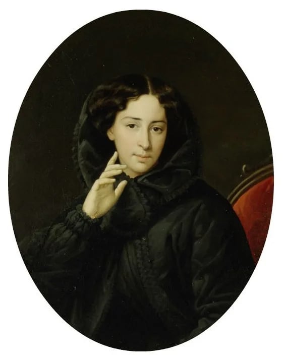 Porträt von Nadezhda Vasilevna Samoylova (1818–1899) – Gedenkseite