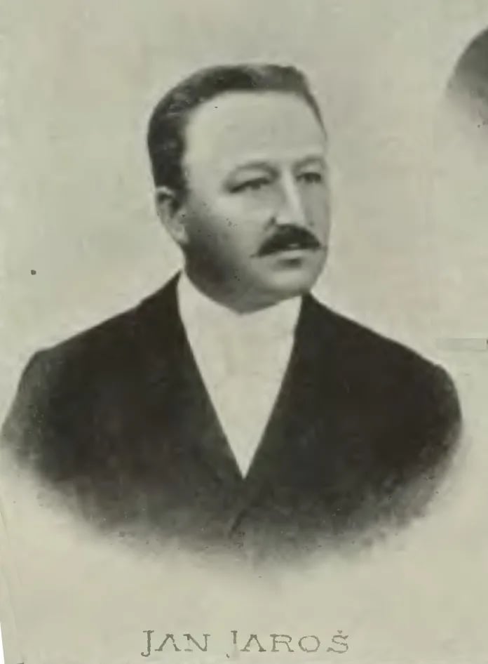 Portrait of Jan Jaroš (1853–1903) – memorial page
