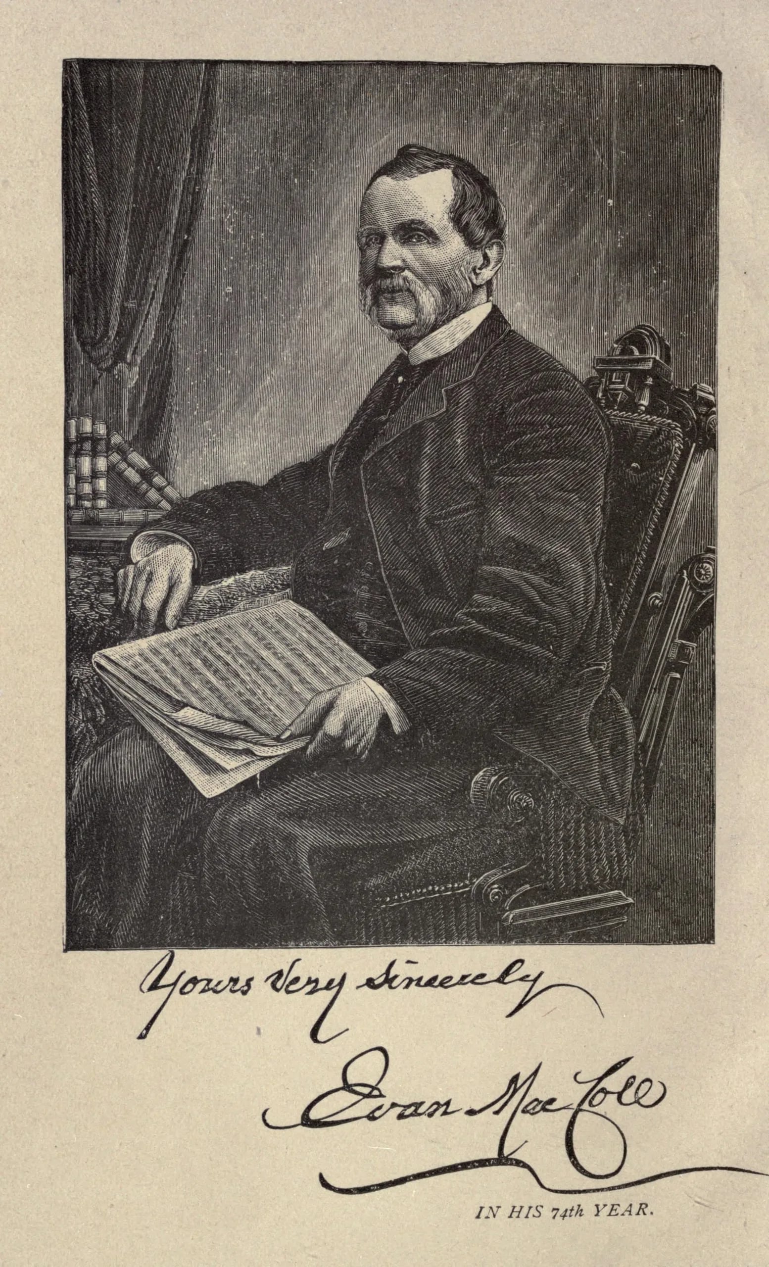 Porträt von Evan MacColl (1808–1898) – Gedenkseite