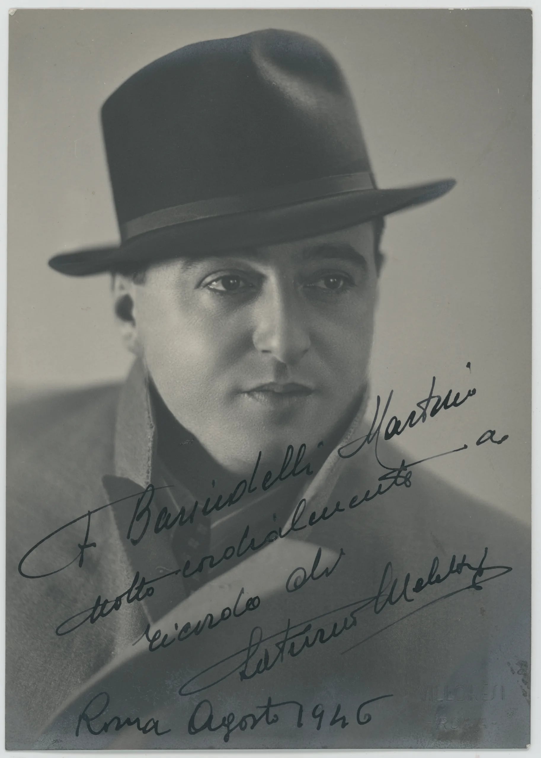 Portrait of Saturno Meletti (1906–1985) – memorial page