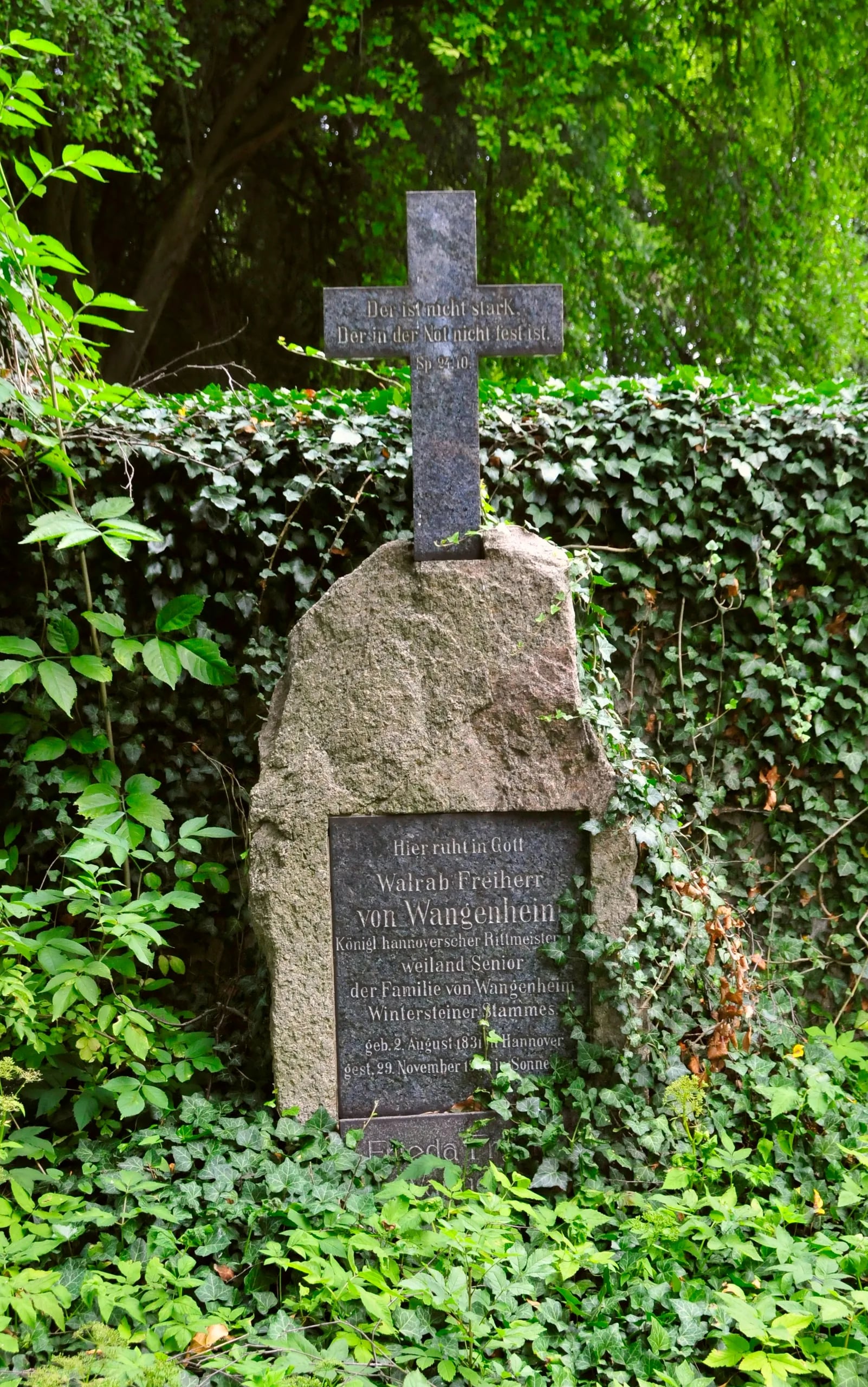 Porträt von Walrab von Wangenheim (1831–1909) – Gedenkseite