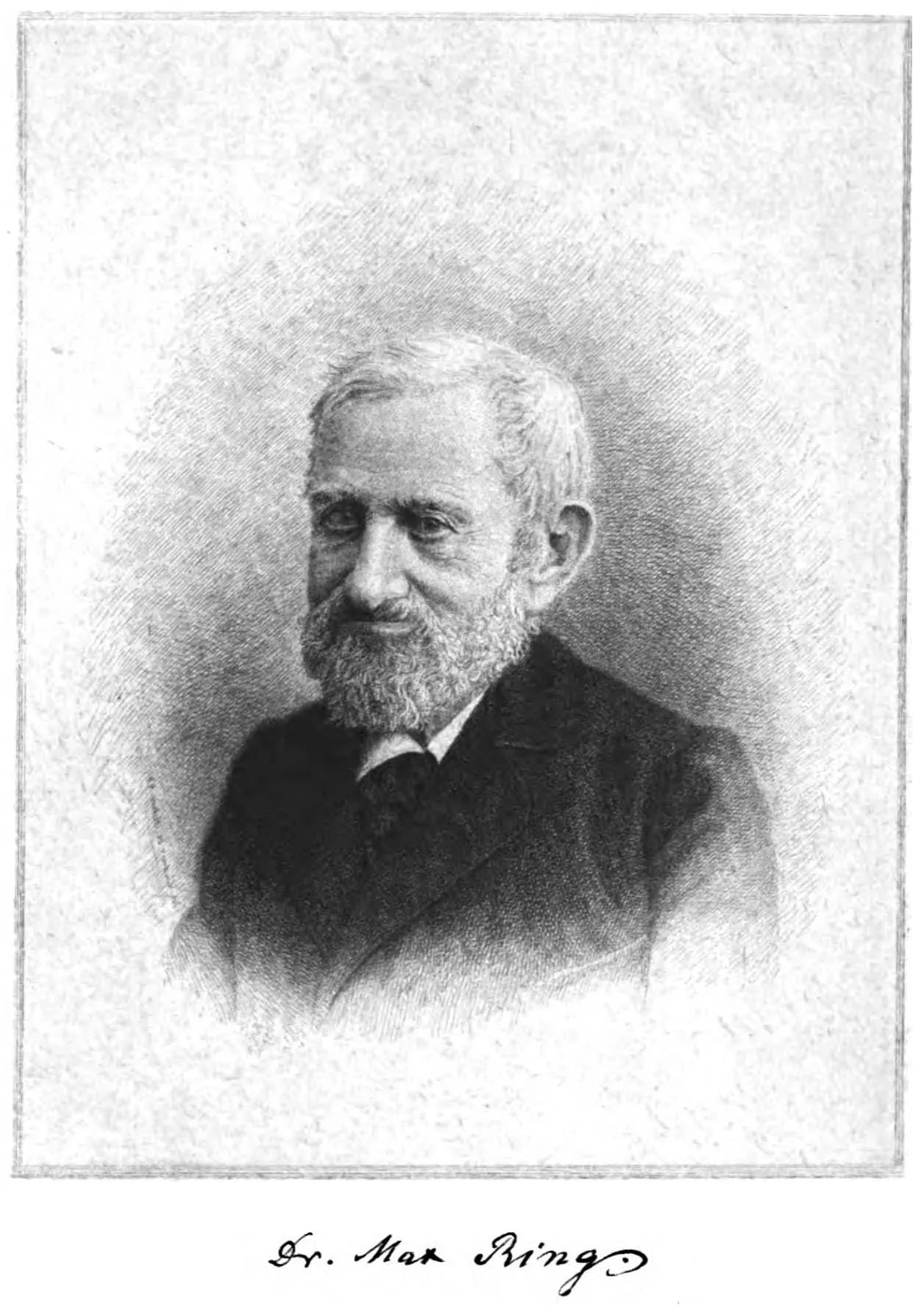 Porträt von Max Ring (1817–1901) – Gedenkseite