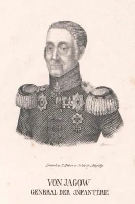 Porträt von Friedrich Wilhelm von Jagow (1771–1857) – Gedenkseite