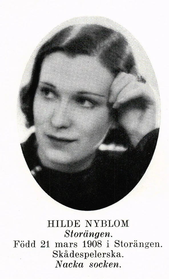 Portrait of Hilde Nyblom (1908–2009) – memorial page