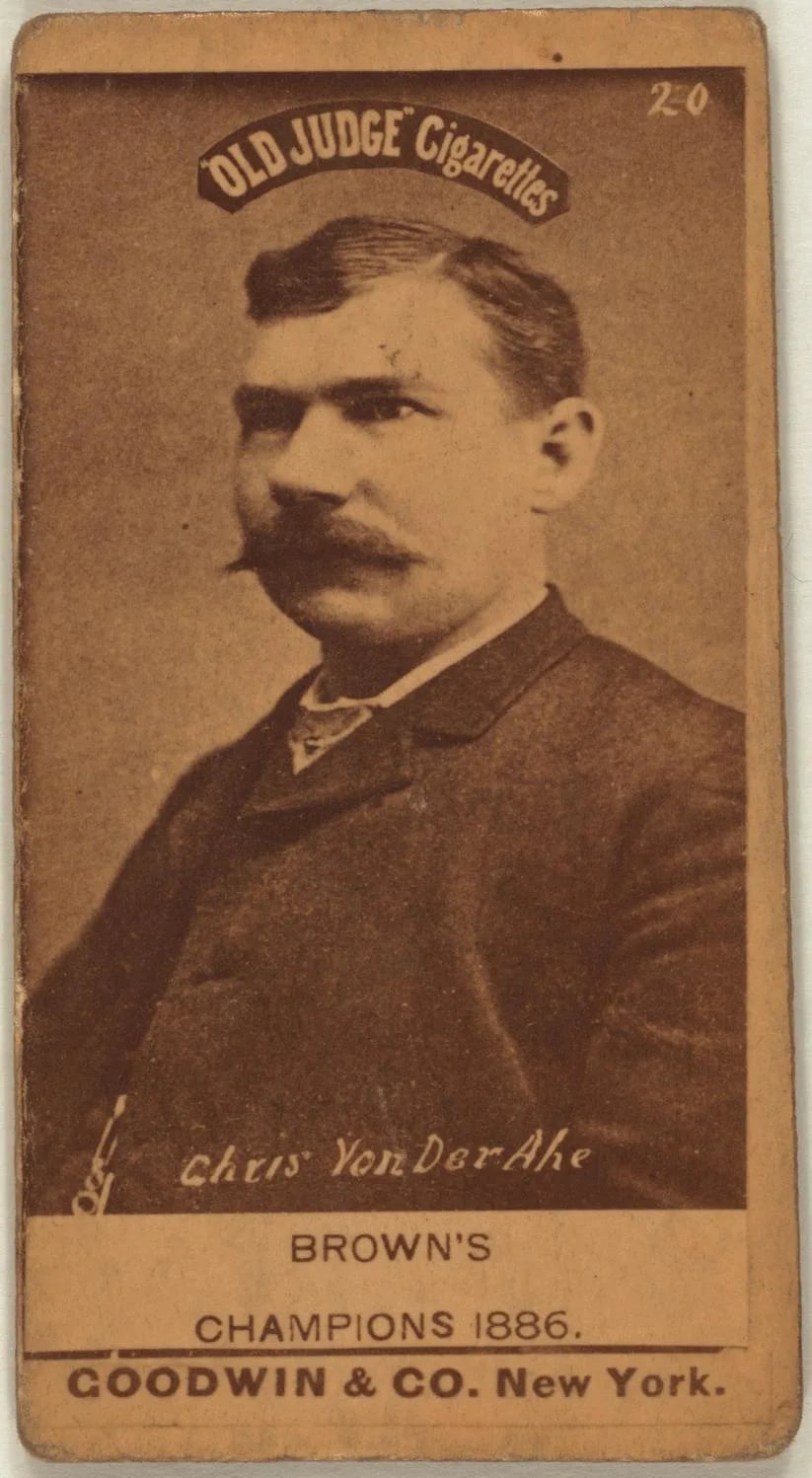 Porträt von Chris von der Ahe (1851–1913) – Gedenkseite