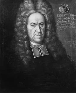 Portrait of Ernst Theophil Maier (1651–1727) – memorial page