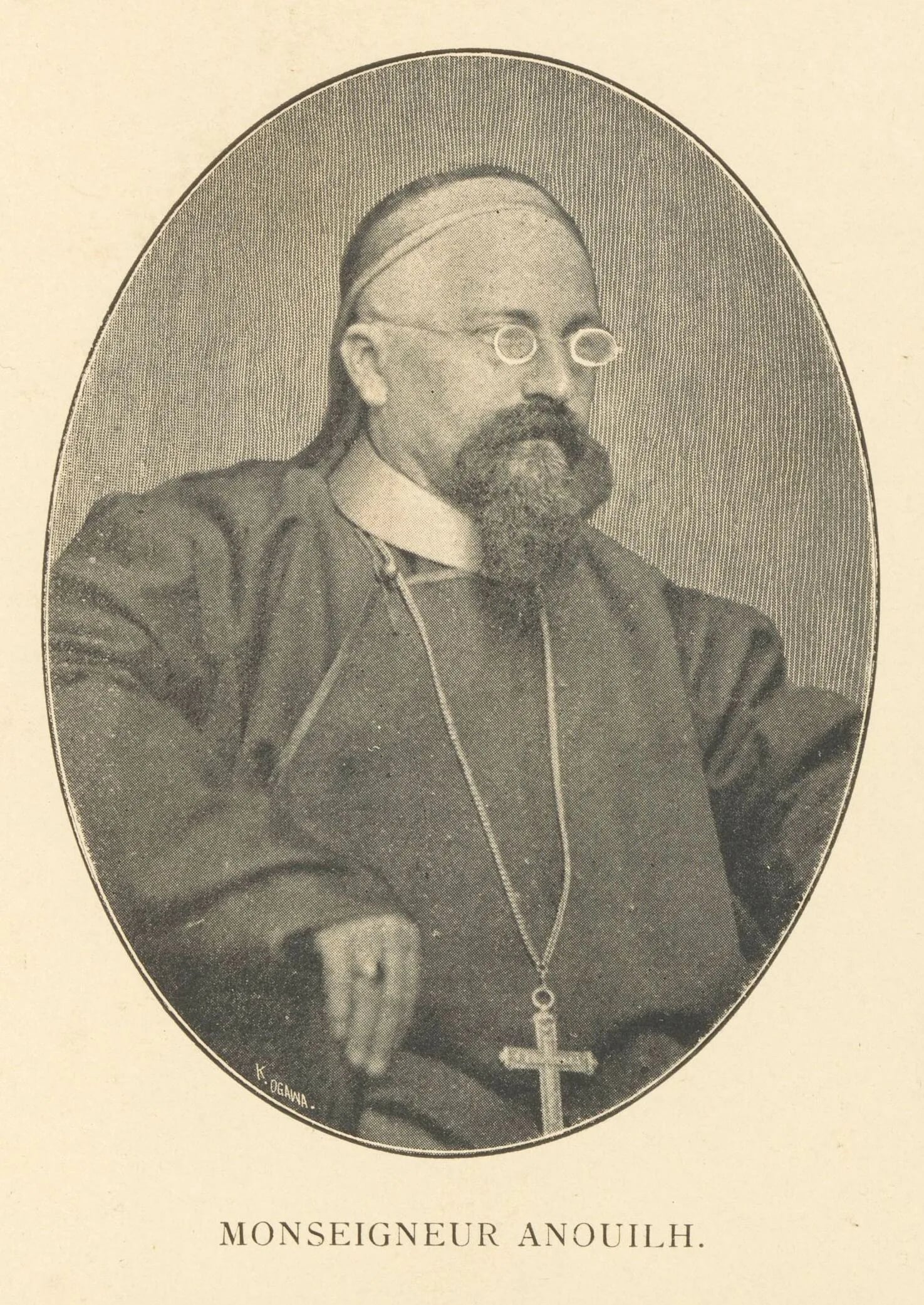 Porträt von Jean-Baptiste Anouilh (1819–1869) – Gedenkseite